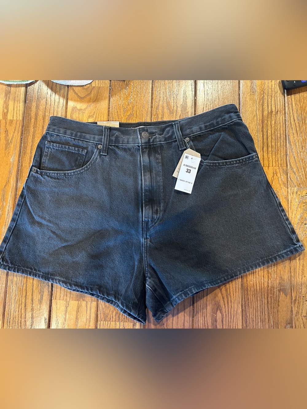 Levi's Black High Waist Women's Denim Shorts